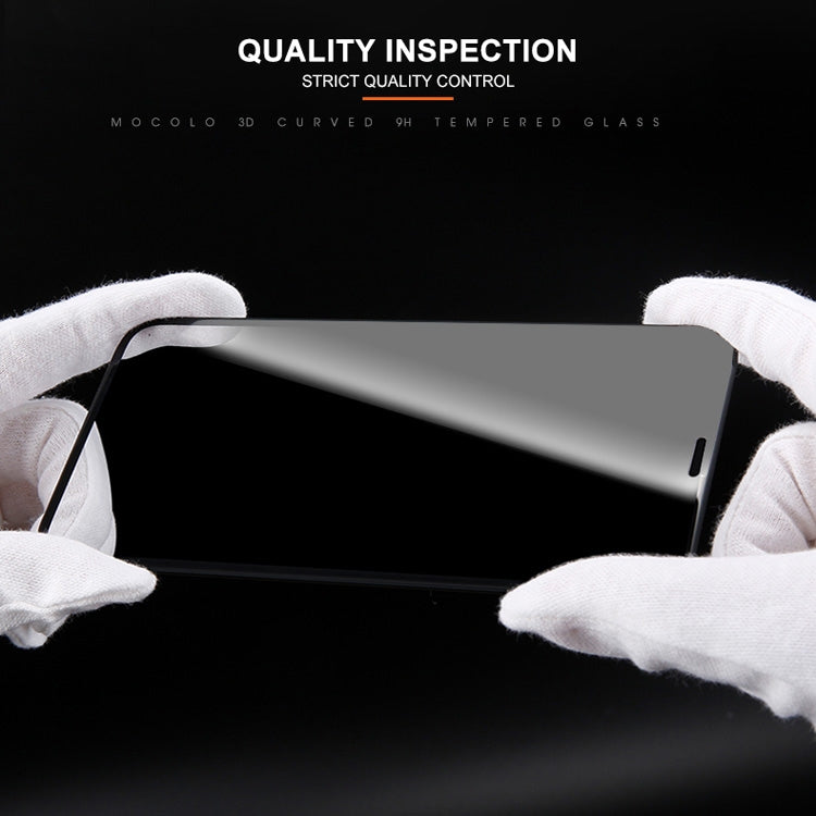 Para iPhone 11 / XR mocolo 0.33mm 9H 3D Película de vidrio templado antideslumbrante de privacidad con borde redondo, iPhone XR