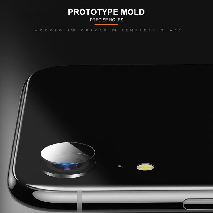 Para iPhone XR mocolo 0.15mm 9H 2.5D Lente de cámara trasera de borde redondo Película de vidrio templado, iPhone XR