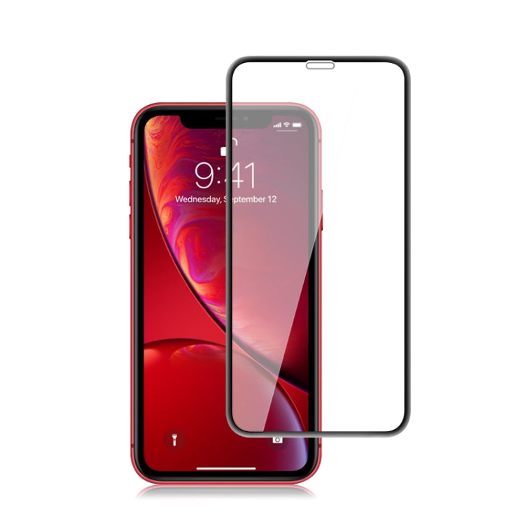 Para iPhone 11 / XR mocolo 0,33 mm 9H Película de vidrio templado de borde redondo 3D, iPhone XR