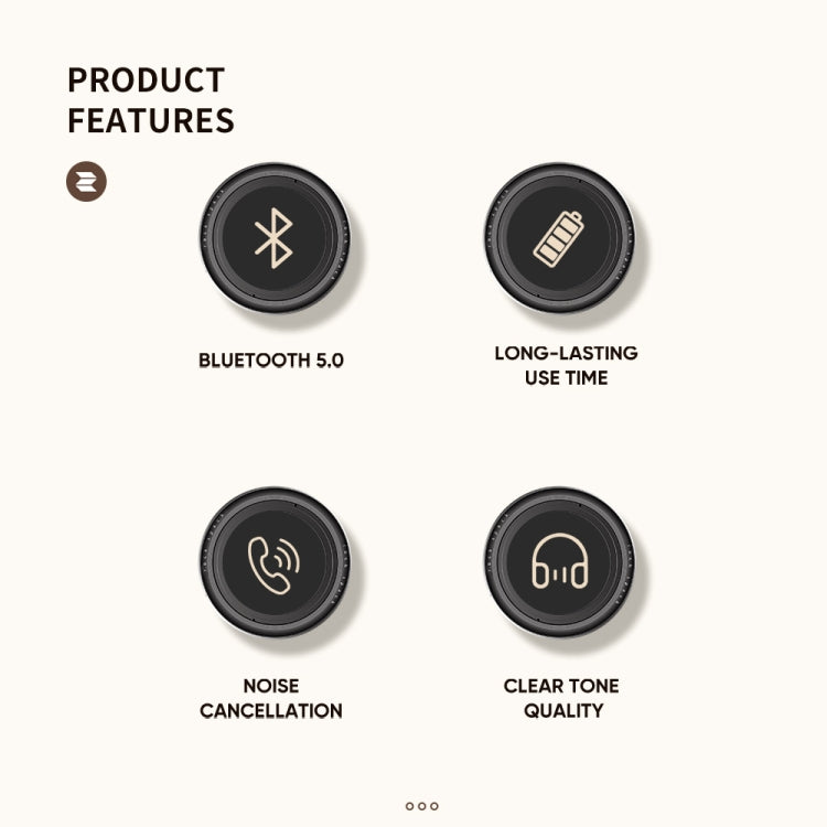 ROCK Space O2 HiFi Bluetooth 5.0 Auriculares inalámbricos con micrófono, compatible con tarjeta TF, Space O2