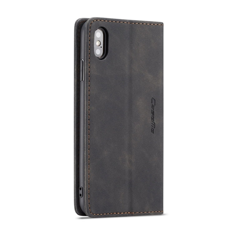 Para iPhone X / XS CaseMe-013 Funda de cuero con tapa horizontal esmerilada retro multifuncional con ranura para tarjeta, soporte y billetera, For iPhone X / XS