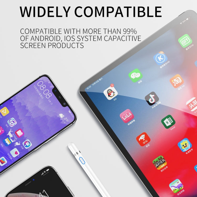 JOYROOM JR-K811 Excelente serie Micro USB recargable lápiz capacitivo activo con tapa magnética, compatible con Android e IOS