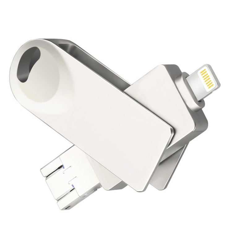 S29 3 en 1 32GB Micro USB + USB + Disco flash Twister de metal con interfaz de 8 pines, 32GB