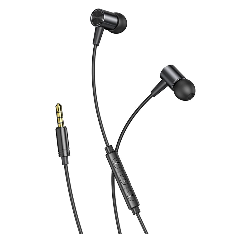 Awei L2 Auricular estéreo con cable y enchufe de 3,5 mm con micrófono