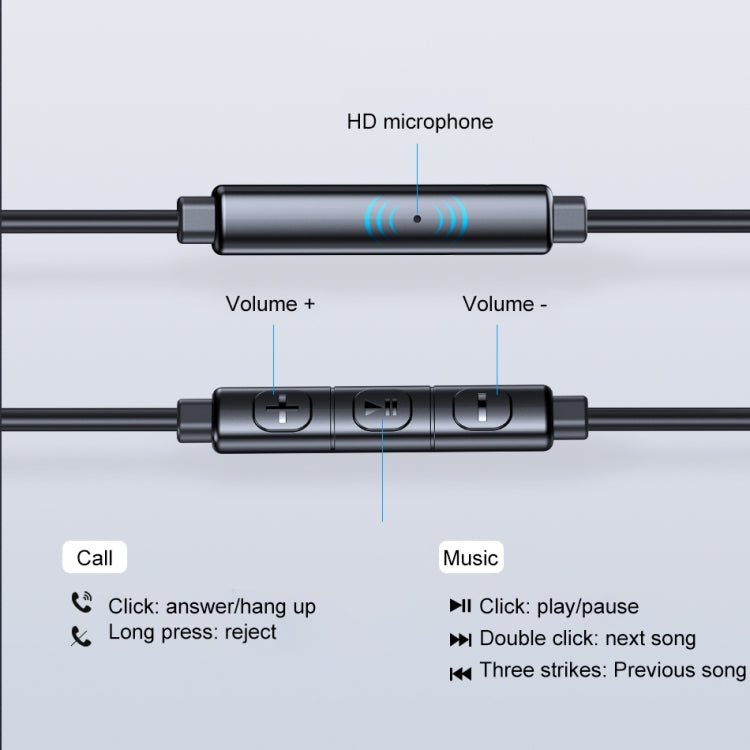 Awei L2 Auricular estéreo con cable y enchufe de 3,5 mm con micrófono