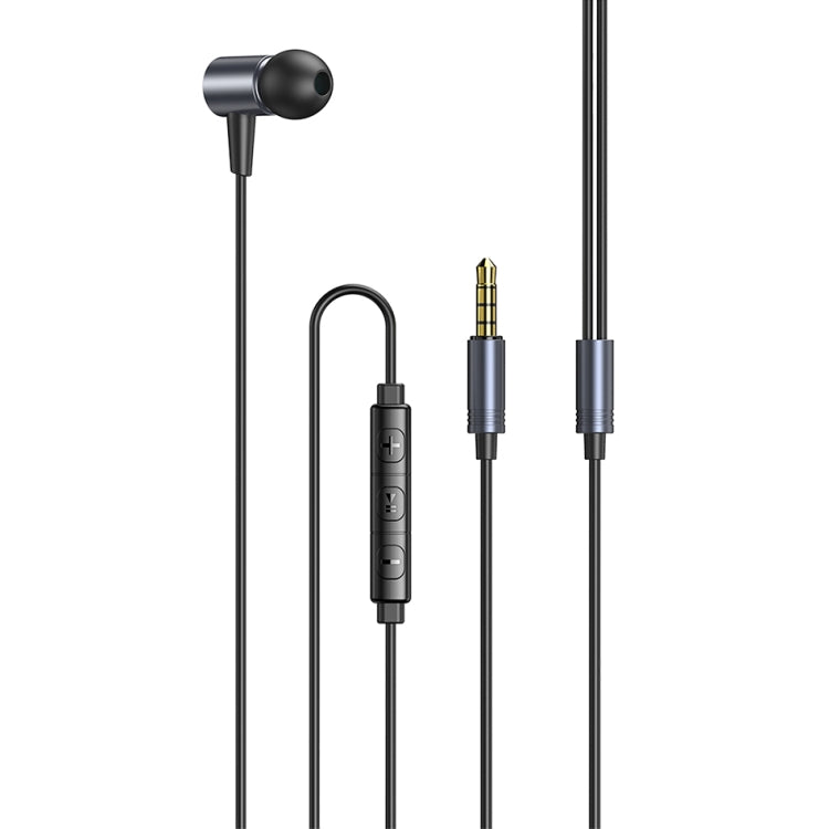 Awei L2 Auricular estéreo con cable y enchufe de 3,5 mm con micrófono