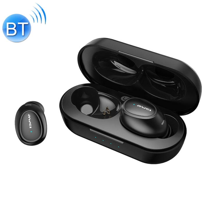 awei T6 TWS Bluetooth V5.0 Ture Auriculares deportivos inalámbricos con estuche de carga