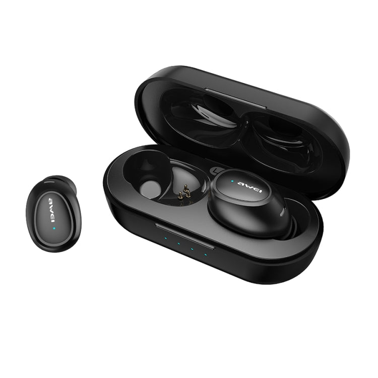 awei T6 TWS Bluetooth V5.0 Ture Auriculares deportivos inalámbricos con estuche de carga