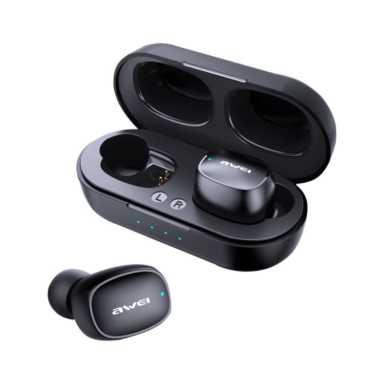 awei T13 TWS Bluetooth V5.0 Ture Auriculares deportivos inalámbricos con estuche de carga