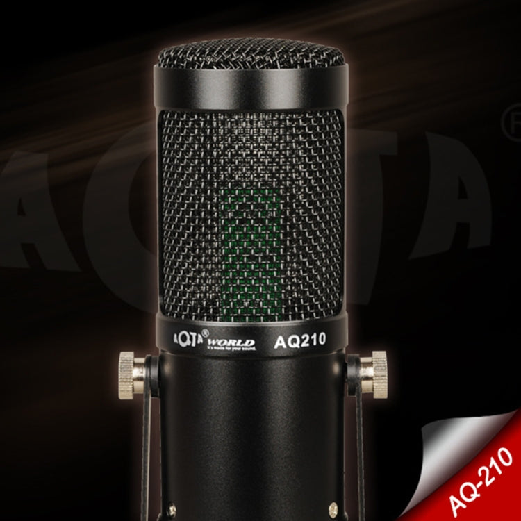 Micrófono condensador para grabación en vivo de canciones AQ-210 K