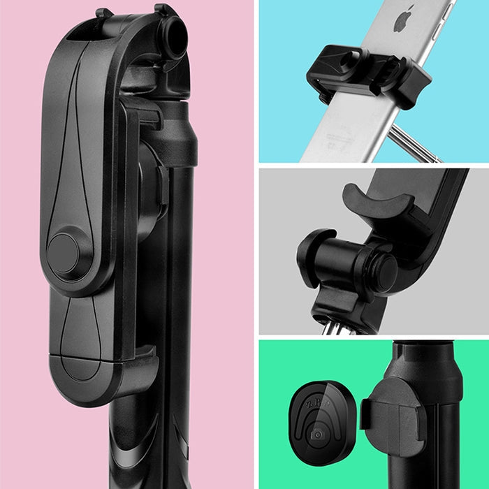 Trípode de poste con temporizador automático Bluetooth de transmisión en vivo móvil multifunción XT10