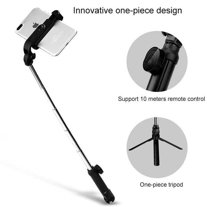 Trípode de poste con temporizador automático Bluetooth de transmisión en vivo móvil multifunción XT10