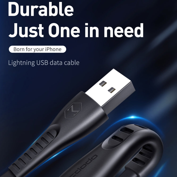 Mcdodo CA-6362 Flying Fish Series Cable LED de 8 pines a USB, longitud: 1,8 m