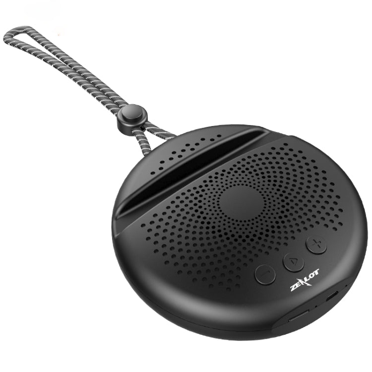 ZEALOT S24 Altavoz Bluetooth estéreo portátil con cordón y soporte para ranura para tarjeta móvil, admite llamadas manos libres y tarjeta TF, S24