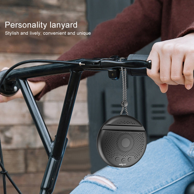 ZEALOT S24 Altavoz Bluetooth estéreo portátil con cordón y soporte para ranura para tarjeta móvil, admite llamadas manos libres y tarjeta TF, S24