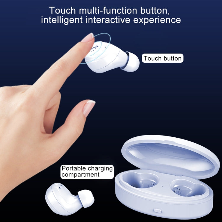 ZEALOT H19 TWS Bluetooth 5.0 Auricular Bluetooth inalámbrico táctil con caja de carga magnética, compatible con llamadas HD y conexión automática Bluetooth, H19