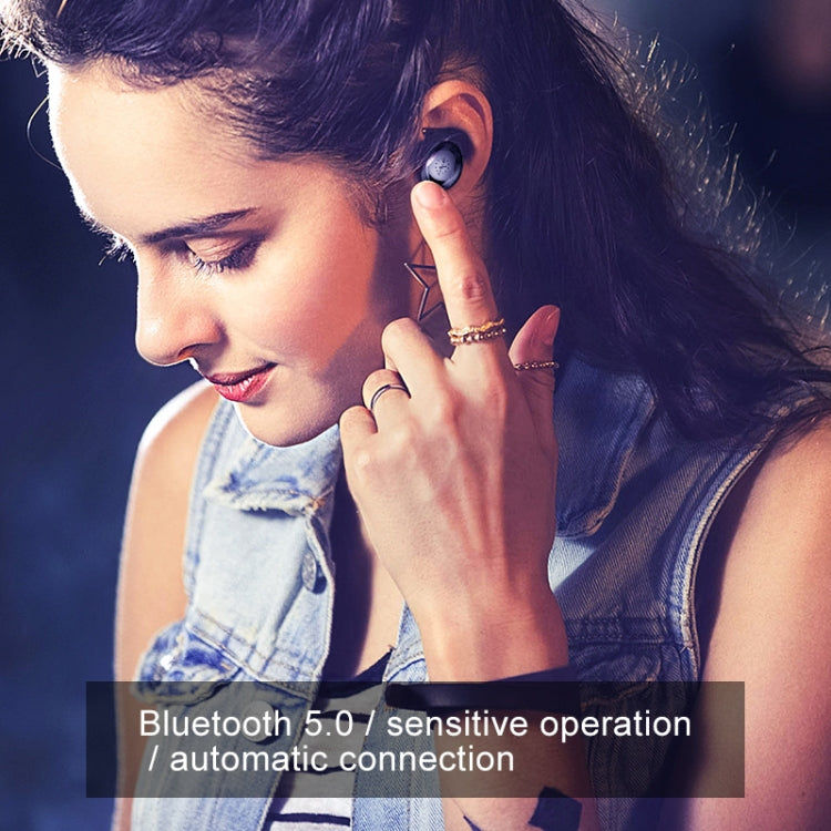 ZEALOT H19 TWS Bluetooth 5.0 Auricular Bluetooth inalámbrico táctil con caja de carga magnética, compatible con llamadas HD y conexión automática Bluetooth, H19