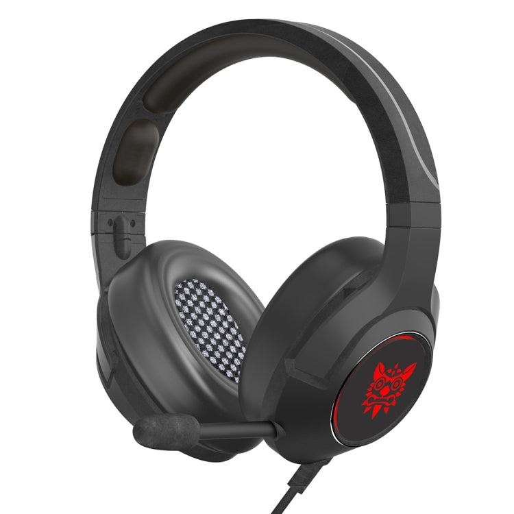 ONIKUMA K9 Auriculares para juegos ajustables RGB con enchufe único y micrófono
