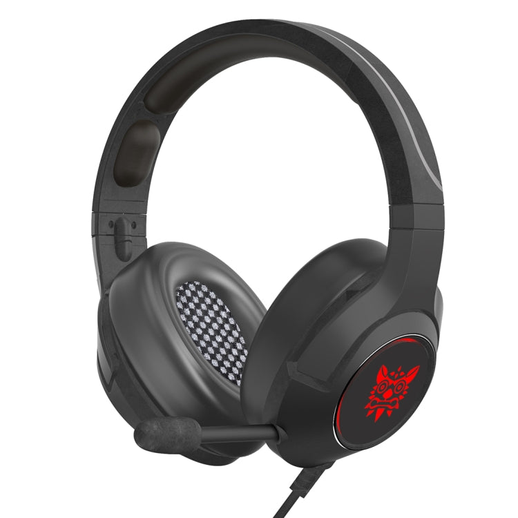ONIKUMA K9 Auriculares para juegos ajustables RGB con enchufe único y micrófono