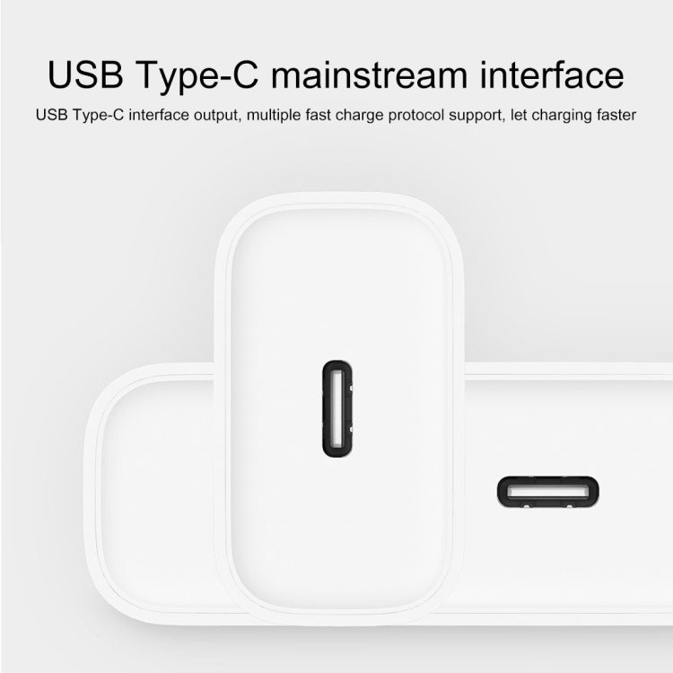 Adaptador de corriente de cargador rápido original Xiaomi Youpin ZMI de 20 W con cable de carga tipo C / USB-C a 8 pines, enchufe de EE. UU.