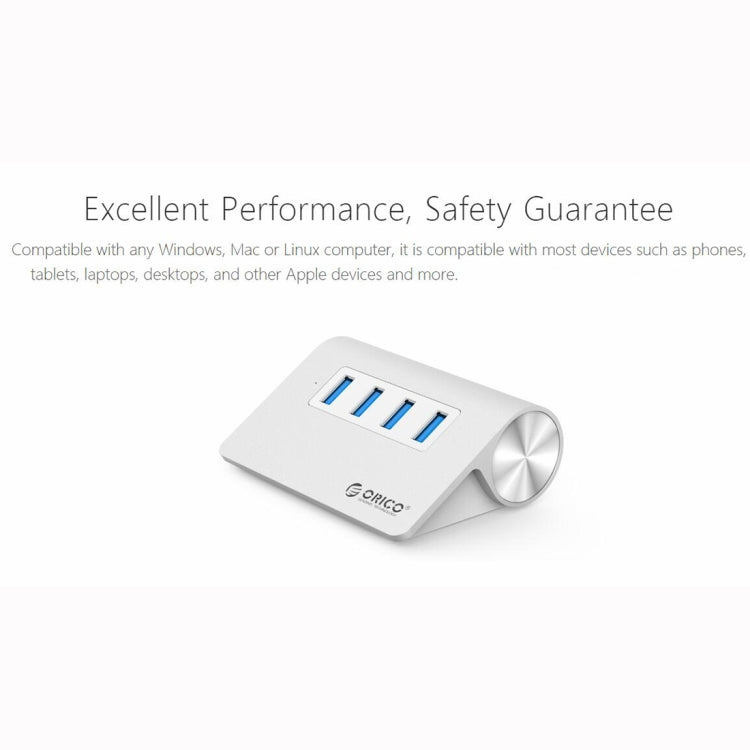 ORICO M3H4-V1 Aleación de aluminio 4 puertos USB 3.0 HUB, M3H4-V1