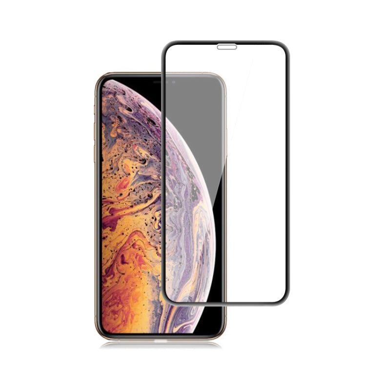 Para iPhone XS / X mocolo 0,33 mm 9H Película de vidrio templado de borde redondo 3D, iPhone XS / X