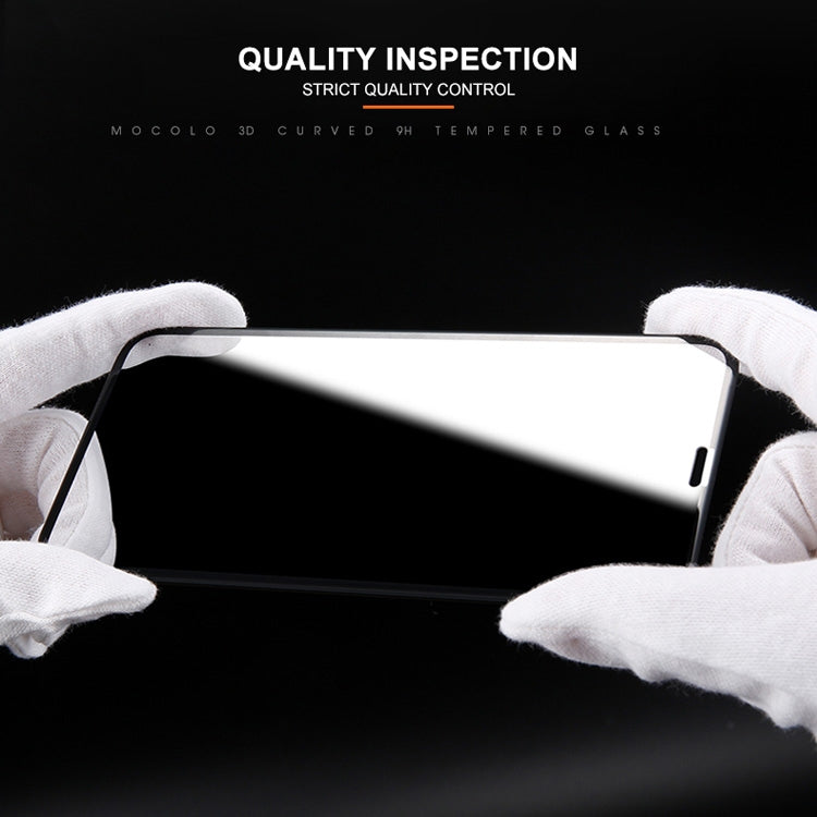 Para iPhone XS / X mocolo 0,33 mm 9H Película de vidrio templado de borde redondo 3D, iPhone XS / X