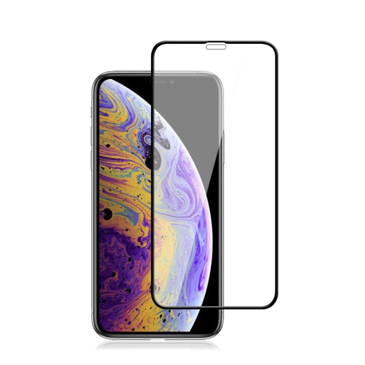 Para iPhone XS / X mocolo 0,33 mm 9H 2.5D Película de vidrio templado con impresión de seda, iPhone XS / X