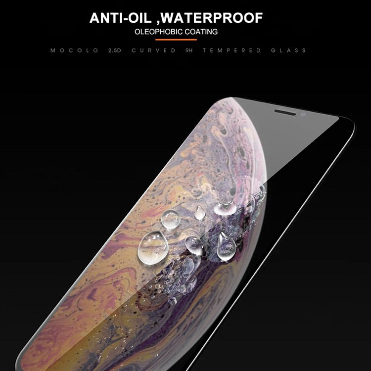 Para iPhone XS / X mocolo 0,33 mm 9H 2.5D Película de vidrio templado con impresión de seda, iPhone XS / X