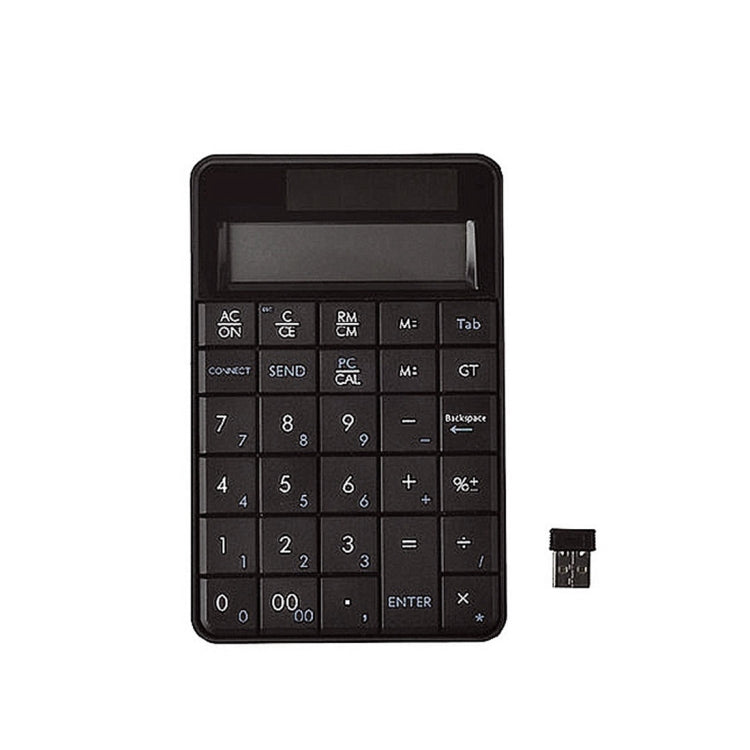 MC-56AG 2 en 1 2.4G Teclado y calculadora inalámbricos numéricos USB con pantalla LCD
