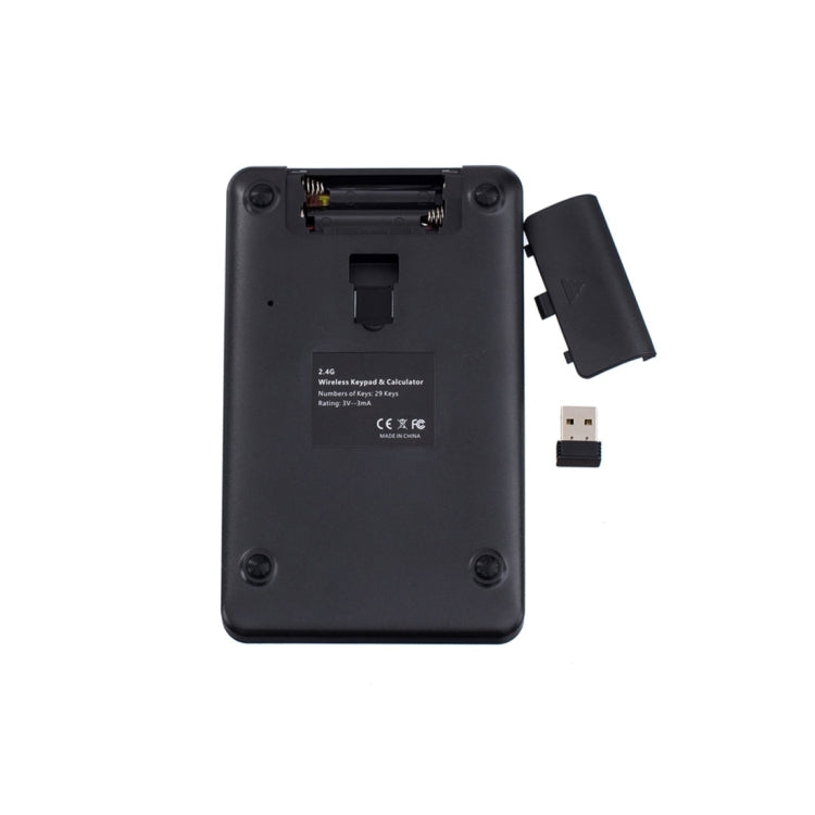 MC-56AG 2 en 1 2.4G Teclado y calculadora inalámbricos numéricos USB con pantalla LCD