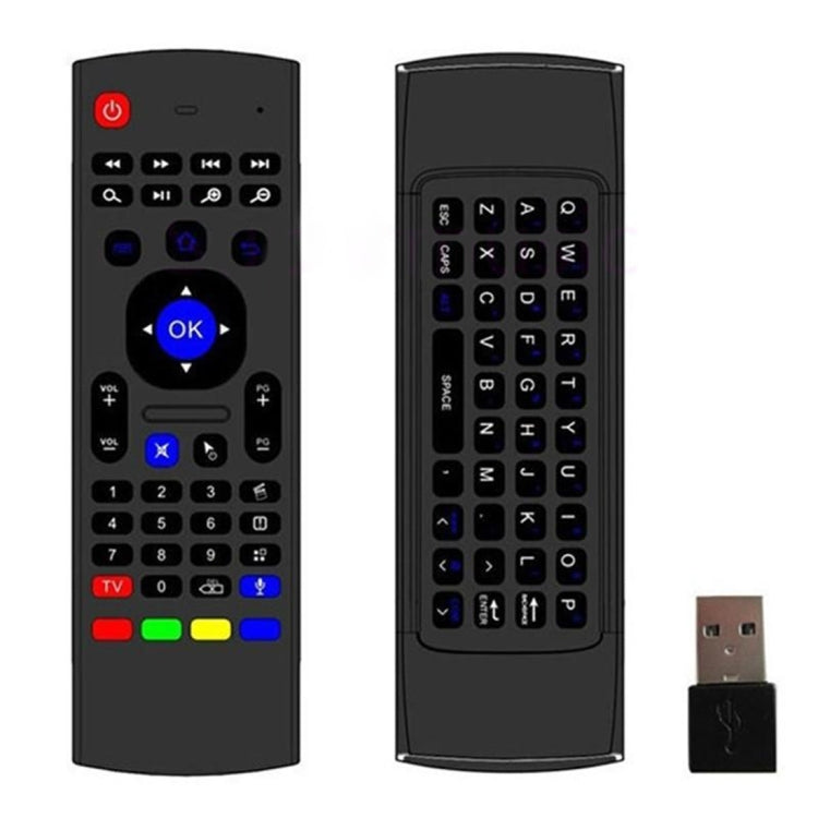 MX3-M Air Mouse Teclado de control remoto inalámbrico 2.4G con micrófono para Android TV Box / Mini PC, Air Mouse with Mic