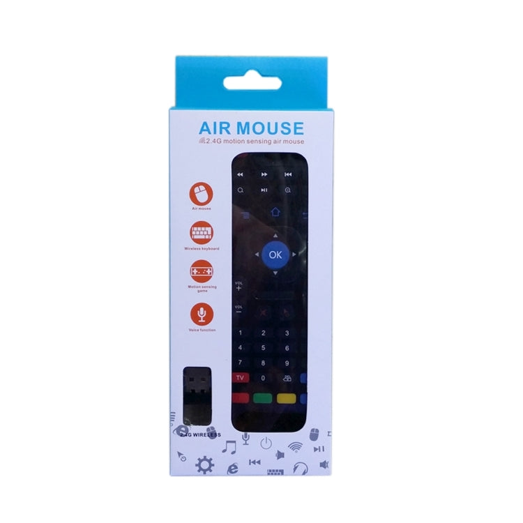 MX3-M Air Mouse Teclado de control remoto inalámbrico 2.4G con micrófono para Android TV Box / Mini PC, Air Mouse with Mic