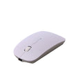 MC-008 Ratón inalámbrico con carga de batería Bluetooth 3.0 para portátiles y teléfonos móviles con sistema Android, MC-008 (White), MC-008 (Gold)