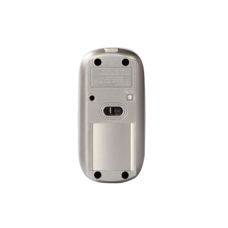 MC-008 Ratón inalámbrico con carga de batería Bluetooth 3.0 para portátiles y teléfonos móviles con sistema Android, MC-008 (White), MC-008 (Gold)