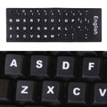 Cubierta de película para teclado, pegatinas de teclado en inglés de pasta independiente para teclado de ordenador portátil, English