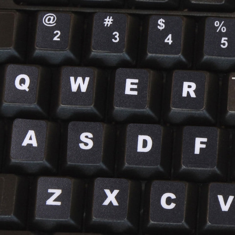 Cubierta de película para teclado, pegatinas de teclado en inglés de pasta independiente para teclado de ordenador portátil, English