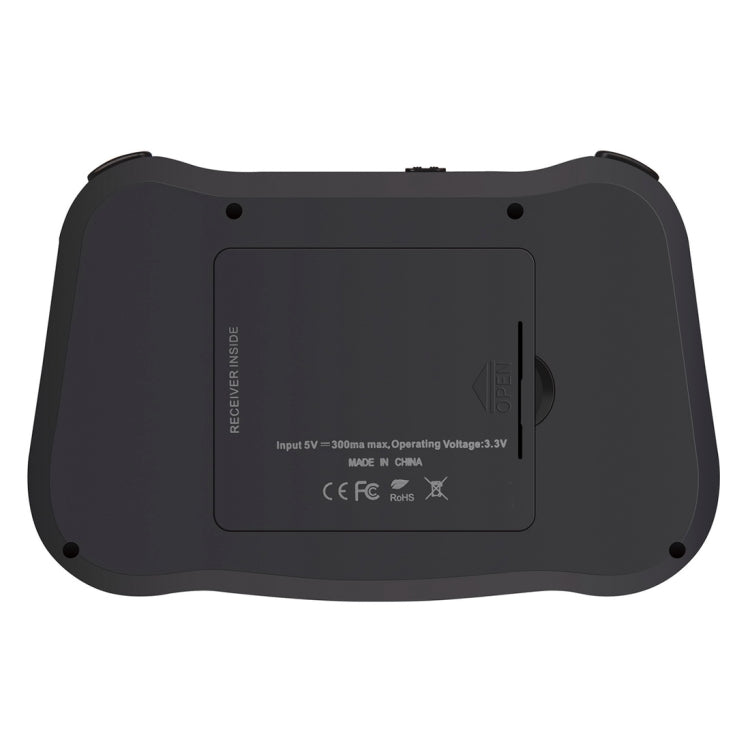 MT08 Mini teclado QWERTY inalámbrico Air Mouse de 2,4 GHz con retroiluminación colorida, panel táctil y control multimedia para PC, TV, MT08