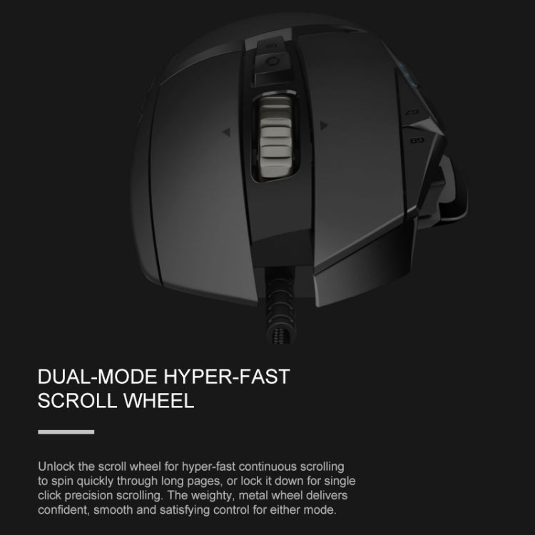 Ratón para juegos con cable Logitech G502 HERO con 11 botones, longitud: 2,1 m