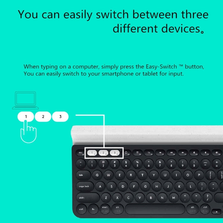Logitech K780 Multidispositivo Bluetooth + Teclado inalámbrico unificador de modo dual con soporte