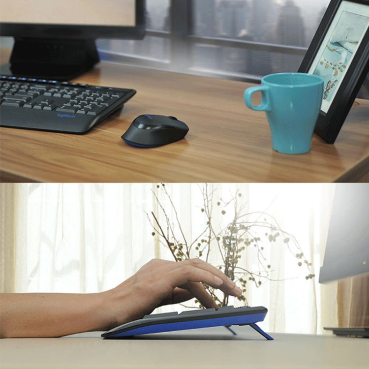 Logitech MK345 teclado inalámbrico de tamaño completo + juego de Ratón Óptico inalámbrico de 2,4 GHz y 1000DPI con nanoreceptor, Logitech MK345