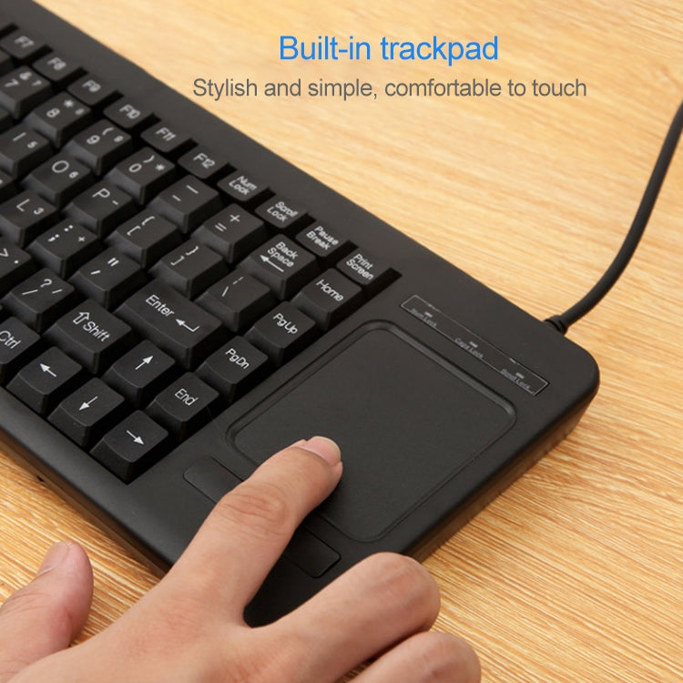 Interfaz DS-8800 PS / 2 para evitar salpicaduras de agua Grabado láser de caracteres Teclado táctil con cable de una pieza, longitud: 1,5 m, DS-8800 PS/2