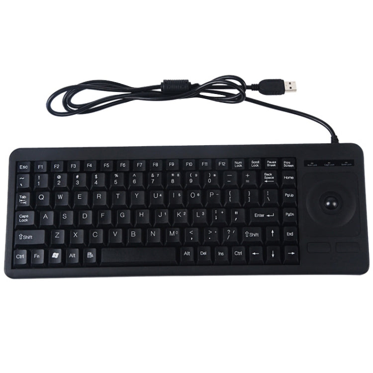 Interfaz USB DS-8900 que evita salpicaduras de agua Grabado con láser de caracteres Teclado trackball con cable de una sola pieza, longitud: 1,5 m, DS-8900 USB