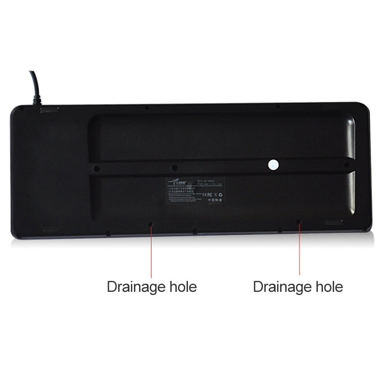 Interfaz USB DS-8900 que evita salpicaduras de agua Grabado con láser de caracteres Teclado trackball con cable de una sola pieza, longitud: 1,5 m, DS-8900 USB
