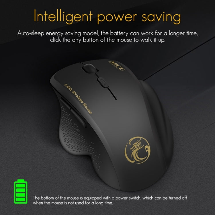 Ratón inalámbrico iMICE G6, ratón de oficina 2,4G, ratón para juegos de 6 botones