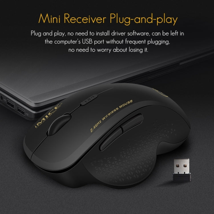 Ratón inalámbrico iMICE G6, ratón de oficina 2,4G, ratón para juegos de 6 botones