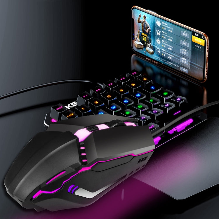 HXSJ S200 USB2.0 1600 ppp Ratón para juegos con cable, ajustable, 4 teclas, colorido y brillante, longitud: 1,5 m