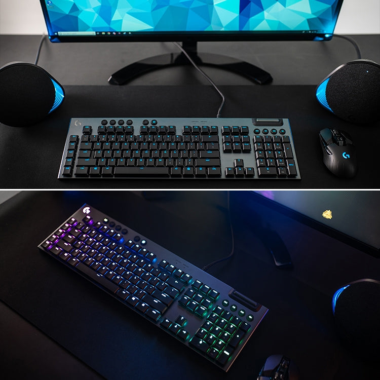 Teclado mecánico para juegos con cable Logitech G813 RGB (GL-Linear), longitud: 1,8 m, G813