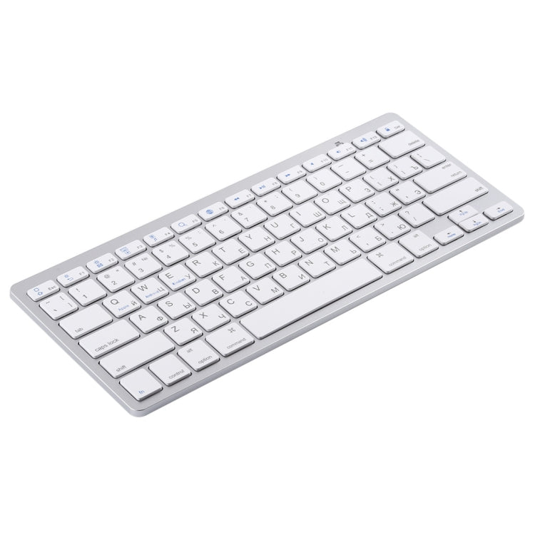 WB-8022 Teclado Bluetooth Inalámbrico Ultrafino para iPad, Samsung, Huawei, Xiaomi, Tablet PC o Smartphones, Teclas Rusas, Russian Keys