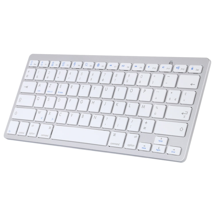 WB-8022 Teclado Bluetooth Inalámbrico Ultrafino para iPad, Samsung, Huawei, Xiaomi, Tablet PC o Smartphones, Teclas Francesas, French Keys